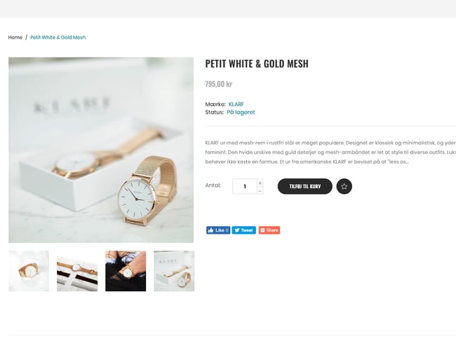 Watchmen.dk - Webshop med salg af billige ure i høj kvalitet - Avance mellem 50 - 65%