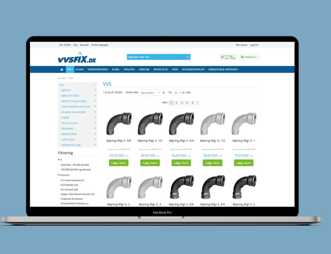 VVS webshop med +6.3 mill omsætning ÅTD - Resultat før skat: 717.268 kr.