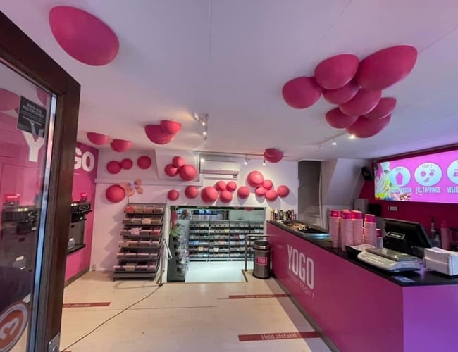 Ny pris ved overtagelse fx 1/9-2022. Yogo Århus - Omsætning: 1.600.000 kr. - Frozen Yoghurt, bland-selv-slik, kaffe mm.