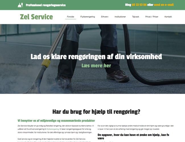 Rengøringsfirma med eget kontor og produkter - Omsætning på 60.000 kr om måneden 