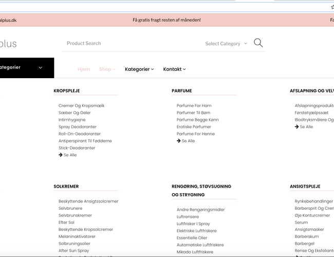 DealPlus (Webshop til både mænd og kvinder)