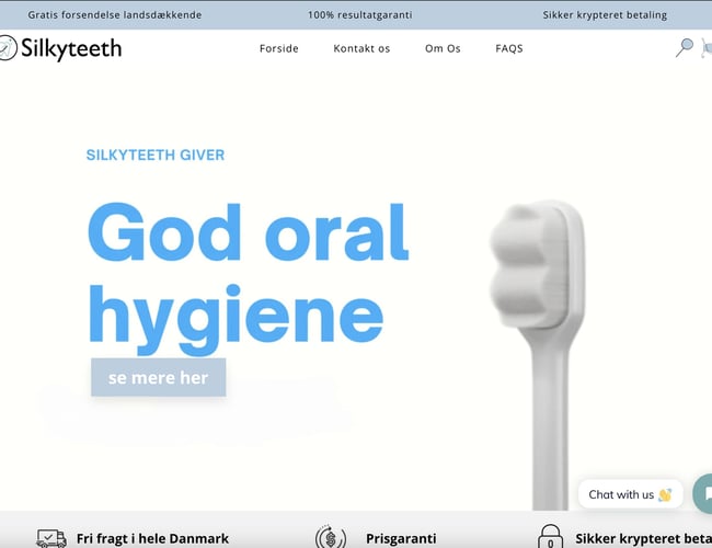 Nyudviklet tandbørste brand med køreklare Webshop