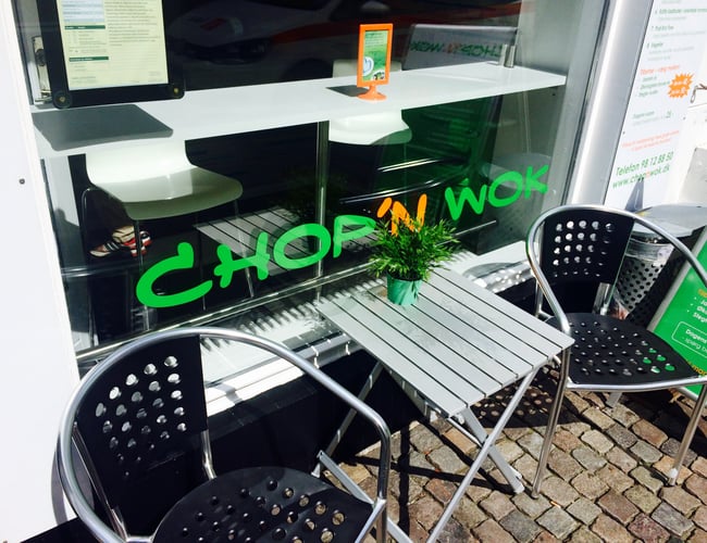 Veletableret take-away sted med en af byens billigste husleje