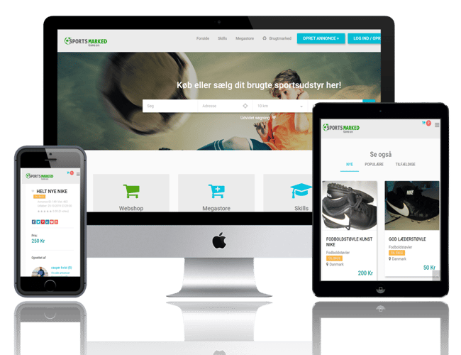 sportsmarked.dk - Komplet Webshop og Brugtmarked (som DBA) sælges