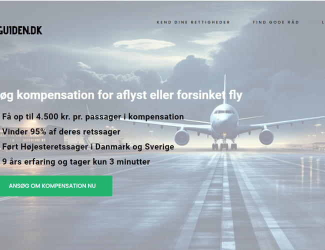 Flybilletguiden.dk | Information om kompensation 