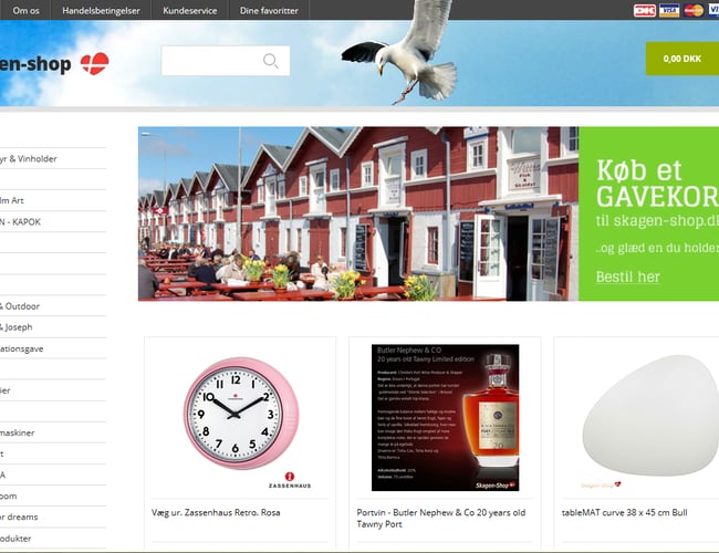 Skagen-Shop.dk Veletableret internetbutik