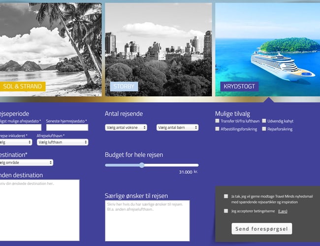 Formidling af rejseforespørgsler mellem kunder og bureauer