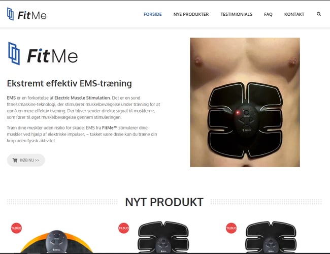 Fit-me: Webshop med produkter og stort potentiale - Færdig webshop og lager i Randers