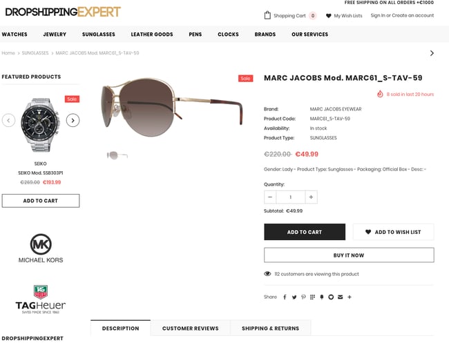 Dropshipping platform med salg af accessories til B2B eller slutbrugeren