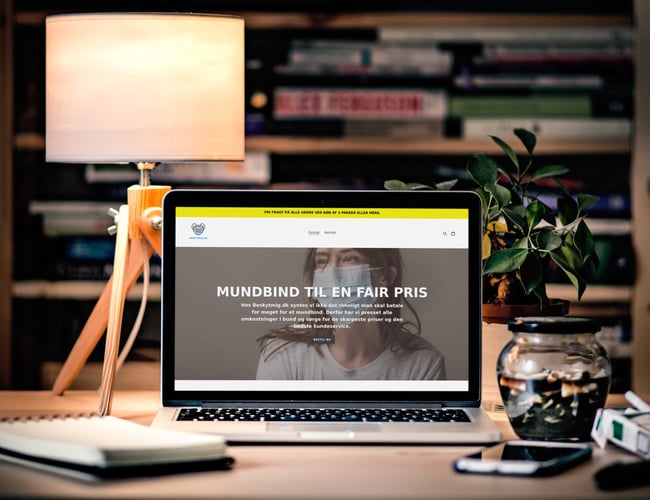 Webshop med værnemidler. Stort potentiale og godt navn.