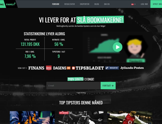Abonnementsforretning med fokus på sports betting! - 300 aktive abonnenter
