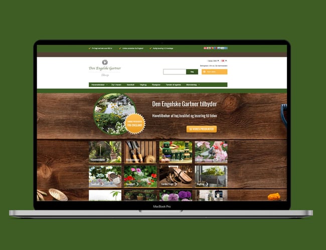 Veletableret webshop med salg af kvalietshaveprodukter - Overskud 2020: 215.655 kr.