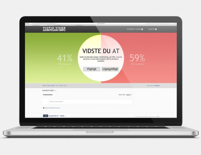 Ligegyldig.dk - Salg af hjemmeside - Siden haft over 800.000 sidevisninger.