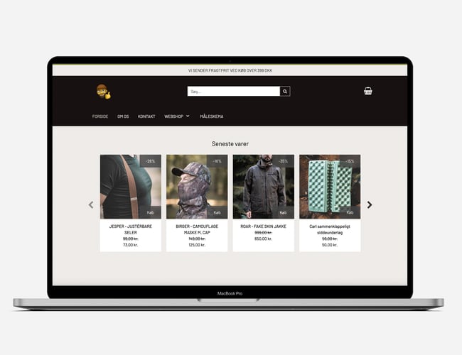 Jagt og outdoor, tøj og andet grej