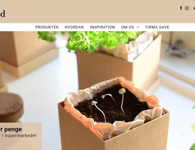 Mywindowfood ApS (Webshop) - Dyrk urter og grøntsager i din vindueskarm på abonnement (FLYTBAR virksomhed)