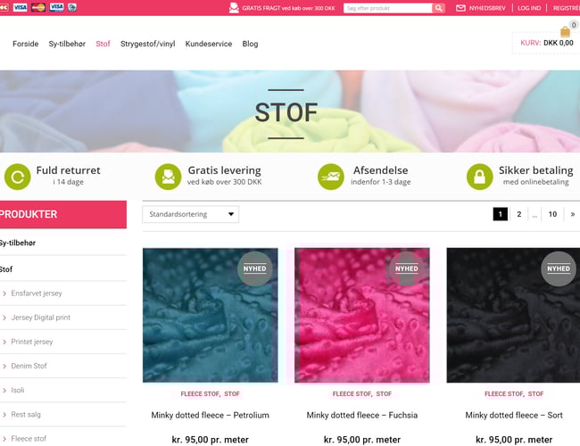 Webshop i vækst med topplacering i Google