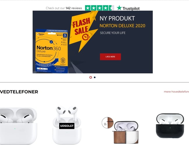 Fantastisk webshop til salg - over 2000 kunde med 4.4 Trustpilot og Pricerunner købesgaranti