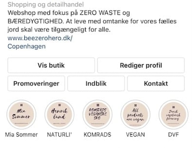 Bæredygtig, zerowaste og vegansk webshop sælges.