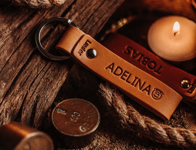 International Læder nøglering shop - Klar til start