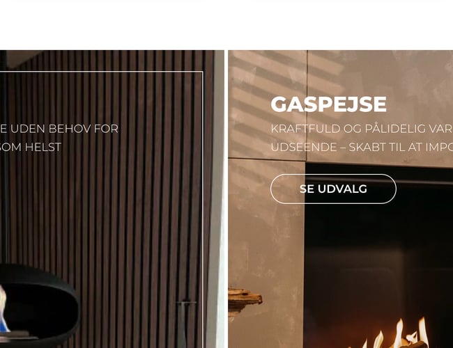 Webshop med salg af pejse og tilbehør (dropshipping)