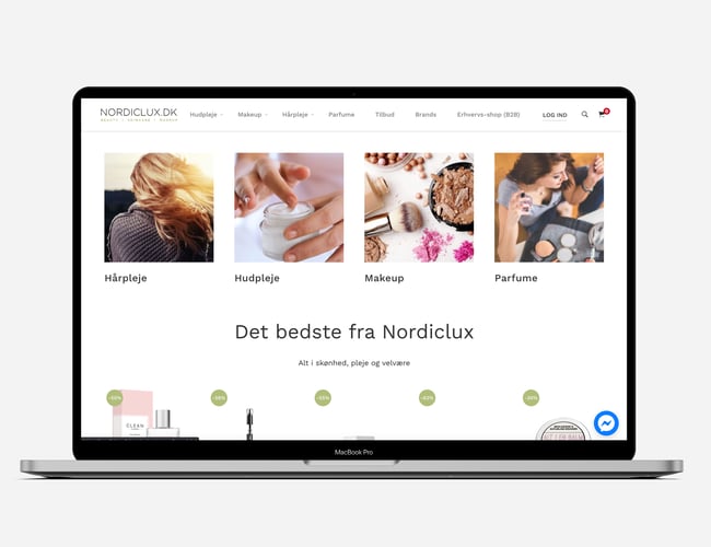 Beauty webshop sælges inkl. varelager - Omsætning 2019/2020:  451.000 kr. 