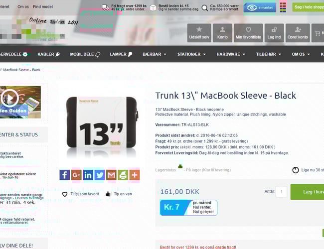 Fuldautomatisk IT-Webshop (Dropshipping) 14-16% avance