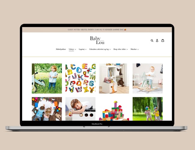 Børnelegetøj og udstyr i alderen 0-5 år - 20-40.000 kr. pr måned. Dag til dag levering