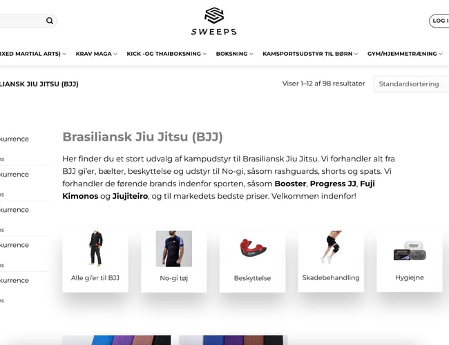 Bliv ejer af en online kampsportsbutik i vækst