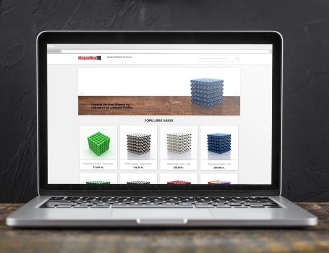 Magnetica.dk -  Niche webshop med salg af magnet legetøj - Omsat for ca 10.500kr. siden December