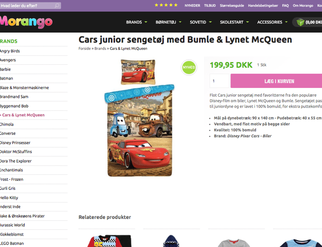 5-stjernet webshop med børnetøj & tilbehør