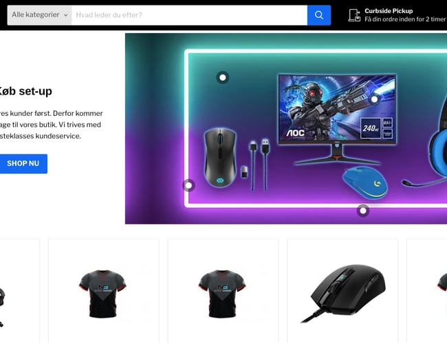 Webshop med pro- kvalitetsgamerudstyr til alle gamere
