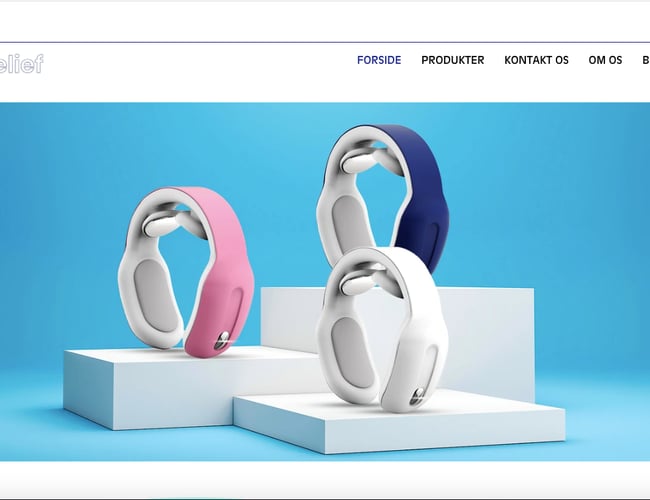 Carerelief.dk - Unik webshop med dropshipping af niche produktet Neck Massage 