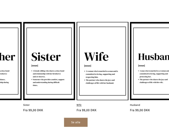 Dropshipping shop med salg af unikke plakater