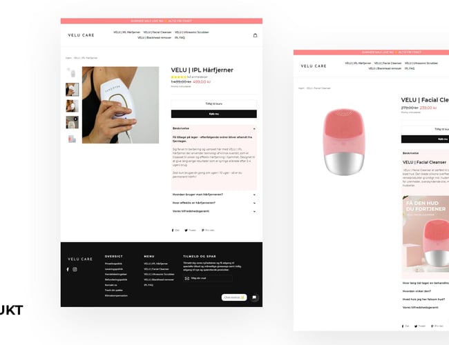 Køreklar og stilfuld beauty dropshipping webshop med branded produkt