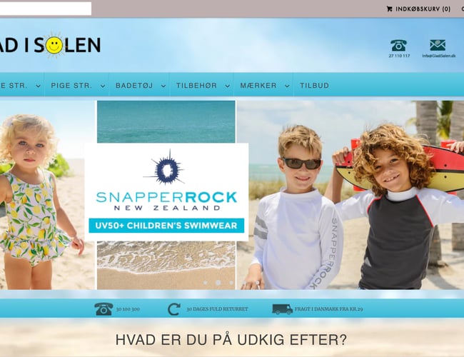 Webshop med UV Badetøj