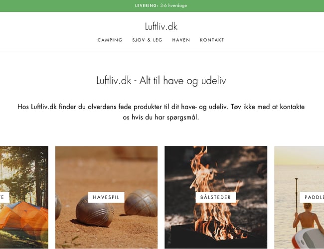 Dropship Webshop med omsætning.