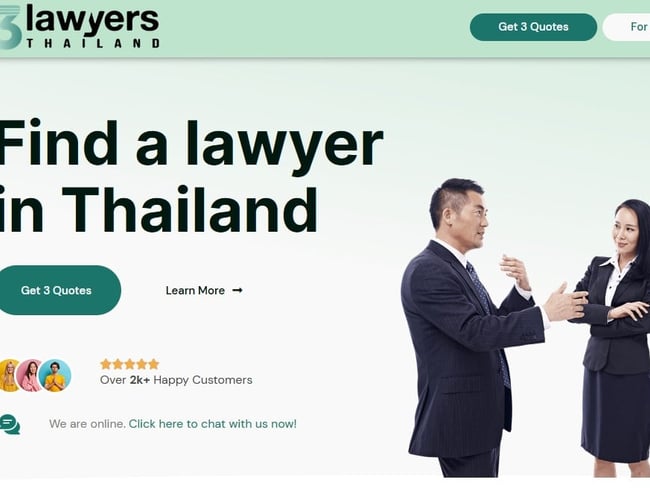 Connecting English-speaking clients with top lawyers in Thailand
