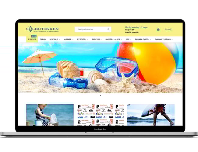 Danmarks ældste webshop med UV-beskyttende sol- og badetøj - Omsætning seneste 3 år er ca. 400.000 kr.