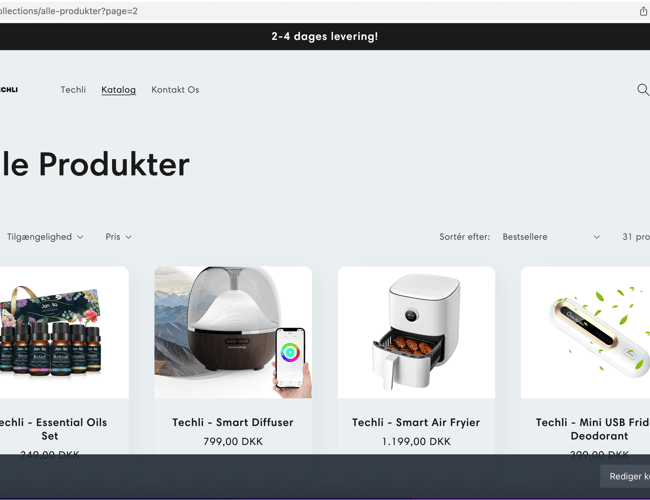 Unik webshop med salg af elektroniske gadgets og elektronisk tilbehør