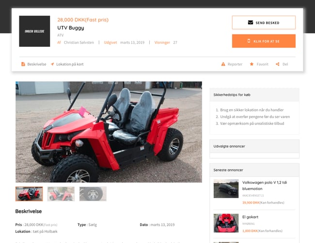 Dansell.dk - Køb og salgs portal for køretøjer med mere end 718 annoncer