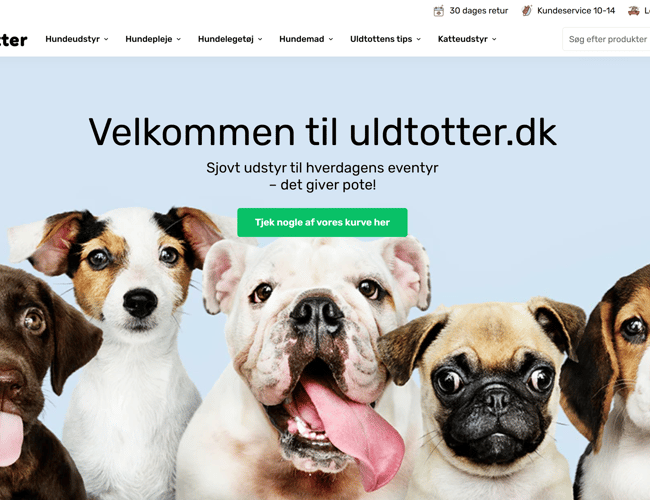 Nøgleklar webshop til salg