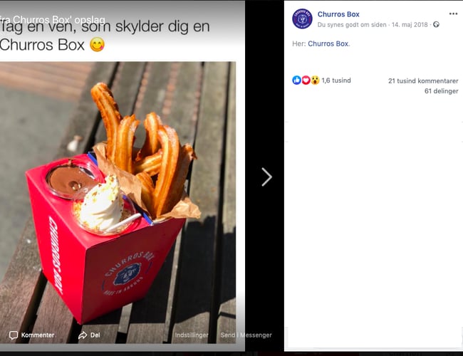 Churros Box - Unik bod midt på strøget i Aarhus, med mange muligheder. 