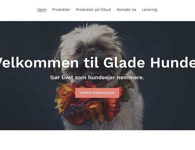 Glade-Hunde.dk - Køreklar webshop med salg af hundeudstyr med omsætning