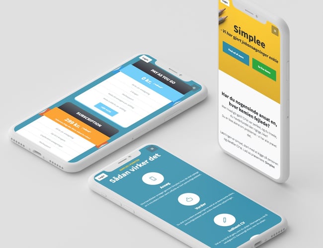 simplee.dk - Job rekrutterings system sælges - rekrutteringsflow ala Tinder