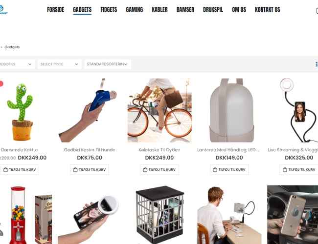 Færdigopsat webshop med mange muligheder - Betal kun for varelager