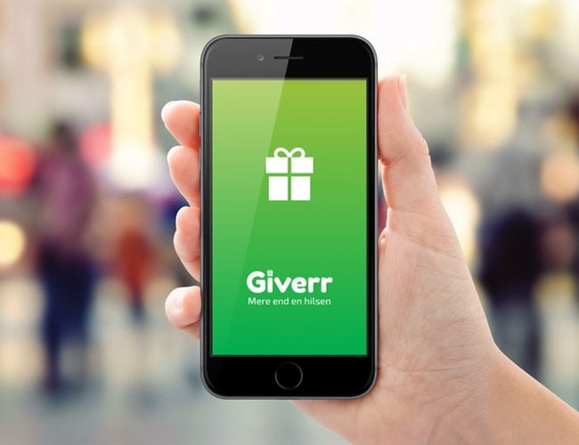Giverr - Kompatibel gavekorts app med IOS & Android