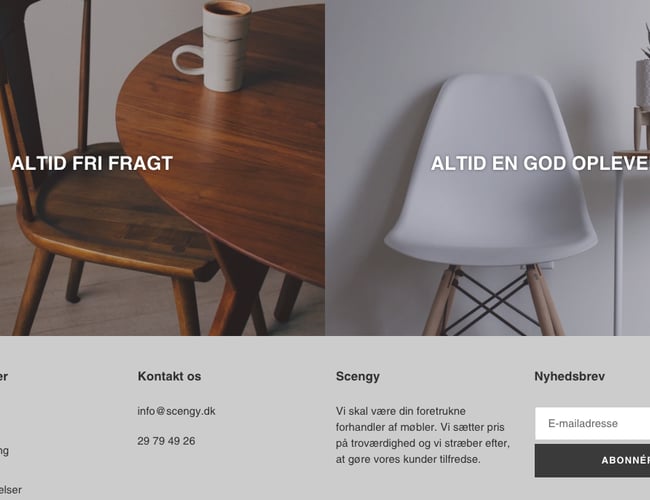 Unik dropshipping side med møbler - helt ny og køreklar.