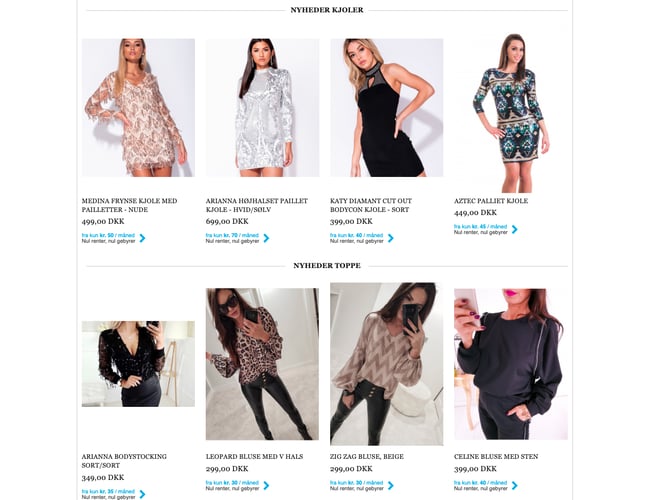 Clubdiva.dk - Webshop med modetøj og 39.000 Facebook følgere - Løn på ca. 24.000 kr. pr. måned