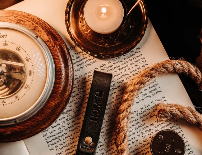 International Læder nøglering shop - Klar til start