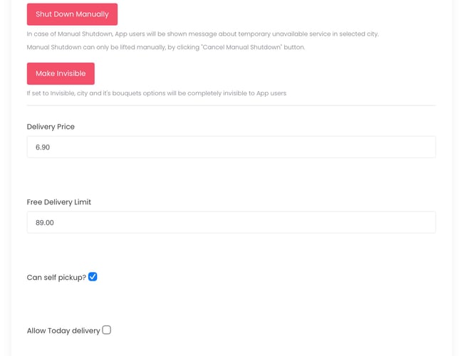 Market goods delivery service